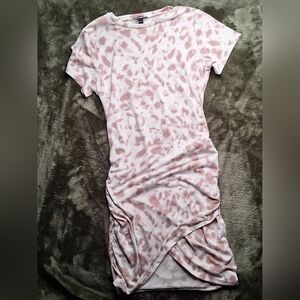 Used EXPRESS Size‎ M Synched Dress, White, Pink, Stretch